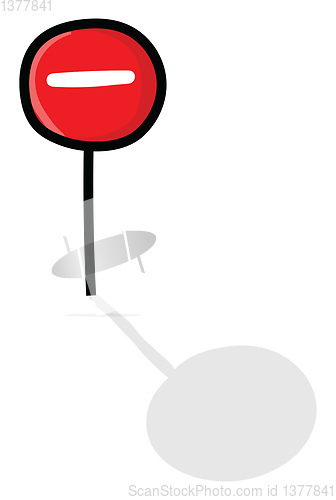 Image of Stop sign, vector or color illustration.