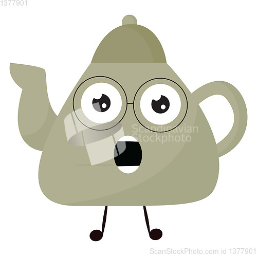 Image of Tea Kettle, vector or color illustration.