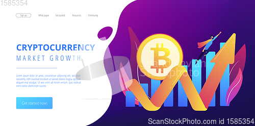 Image of Cryptocurrency makes comeback concept landing page