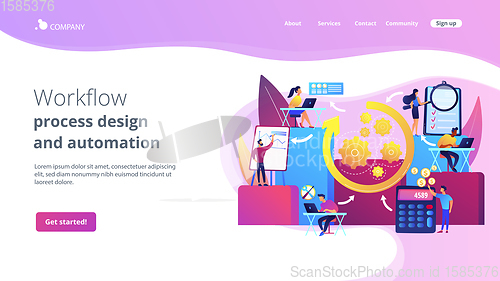 Image of Workflow processes concept landing page.