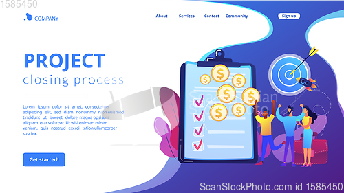 Image of Project closure concept landing page