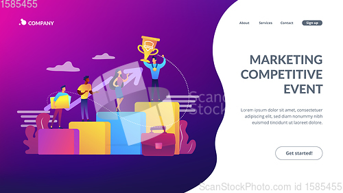 Image of Branded competition concept landing page