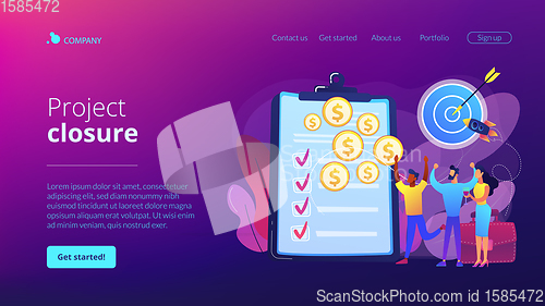 Image of Project closure concept landing page