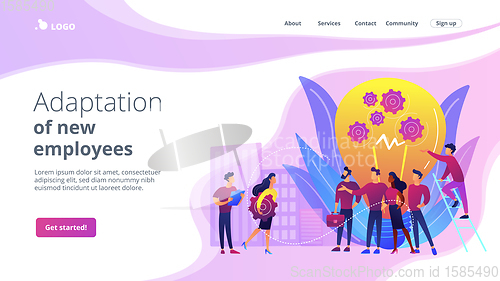 Image of New team members concept landing page