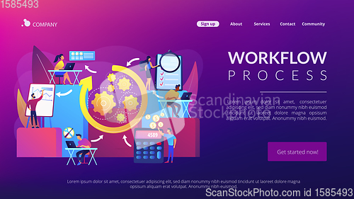 Image of Workflow processes concept landing page.