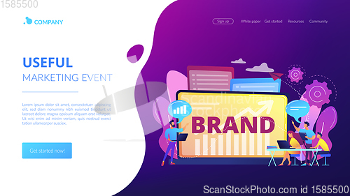 Image of Branded workshop concept landing page