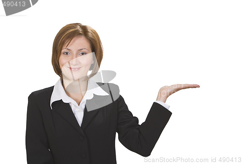 Image of Businesswoman presenting something