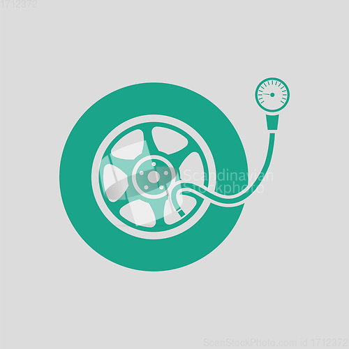 Image of Tire pressure gage icon