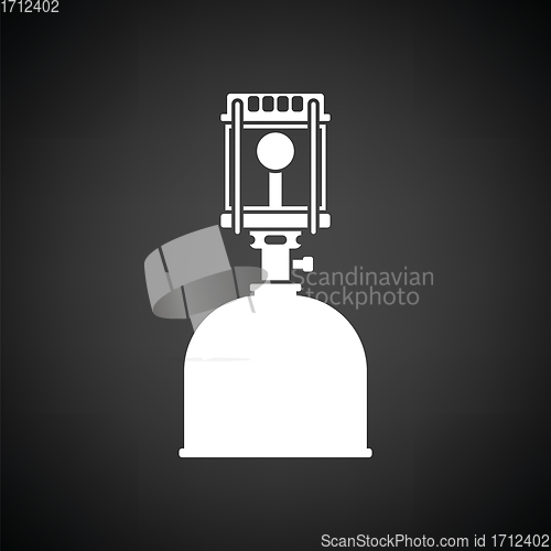 Image of Camping gas burner lamp icon