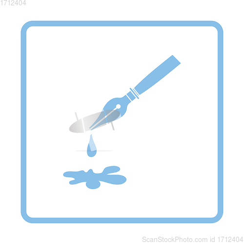 Image of Fountain pen with blot icon