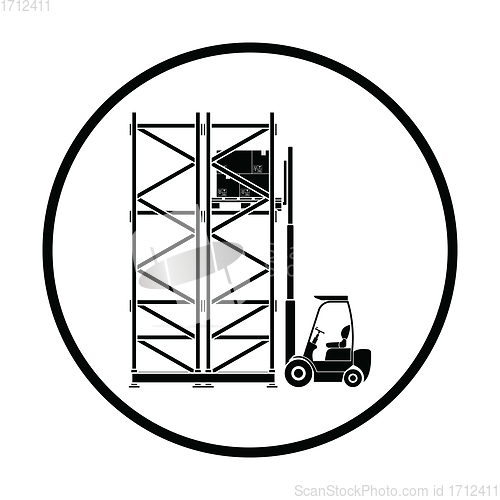 Image of Warehouse forklift icon