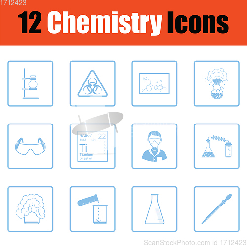 Image of Chemistry icon set