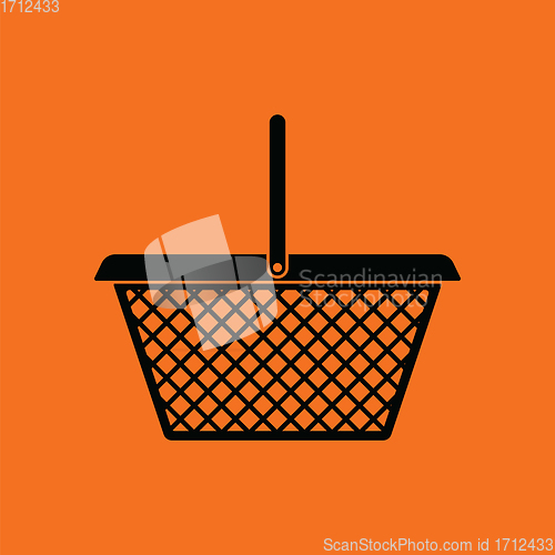 Image of Supermarket shoping basket icon