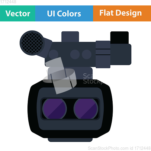 Image of 3d movie camera icon