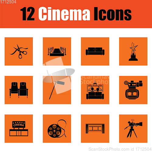 Image of Set of cinema icons