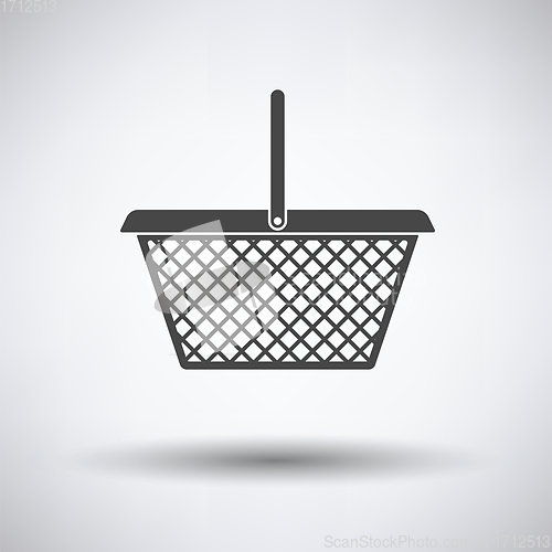 Image of Supermarket shoping basket icon