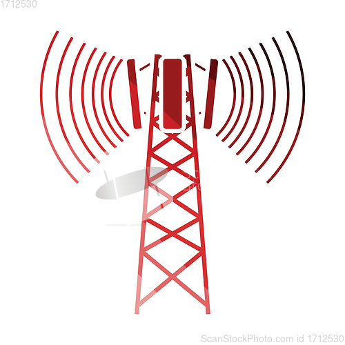 Image of Cellular broadcasting antenna icon