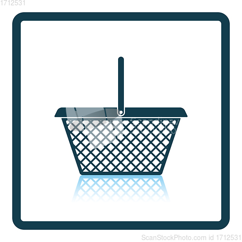 Image of Supermarket shoping basket icon