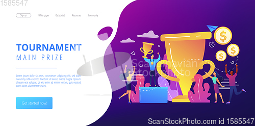 Image of Prize pool concept landing page.