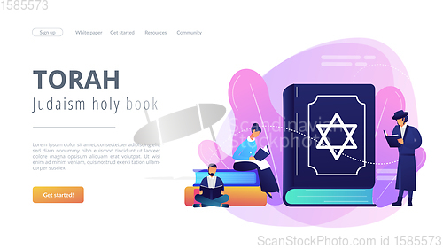 Image of Judaism concept landing page.