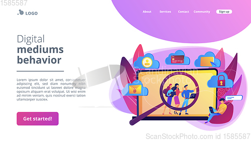 Image of Digital ethics and privacy concept landing page
