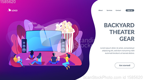 Image of ?pen air cinema concept landing page