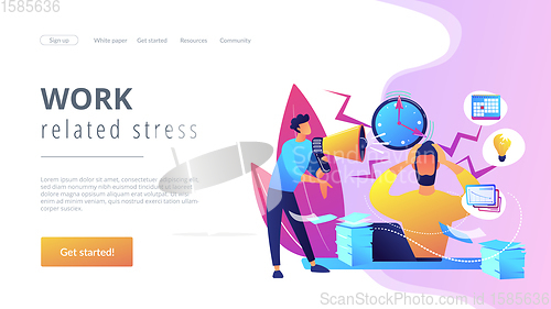 Image of Stress concept landing page