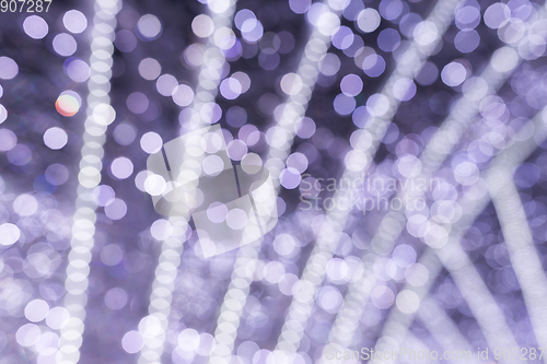 Image of Blur view of Christmas light 