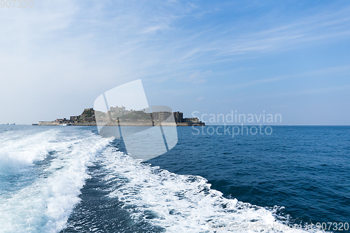 Image of Abandoned Hashima Island in nagasaki