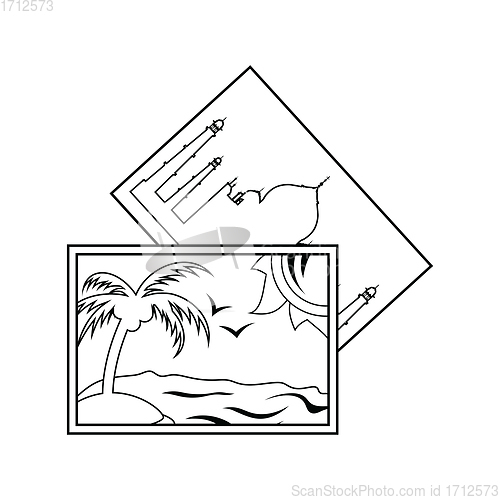 Image of Icon of two travel photograph