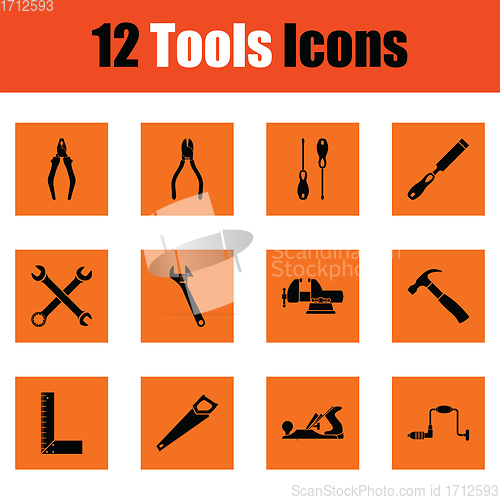 Image of Set of tools icons