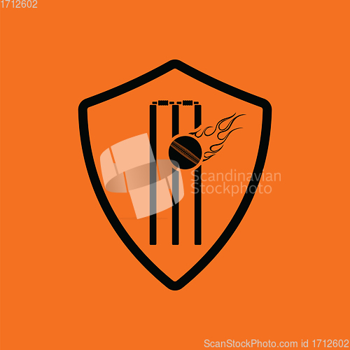 Image of Cricket shield emblem icon