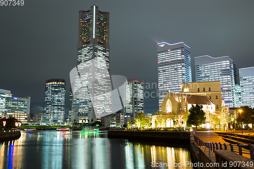 Image of Yokohama city at night