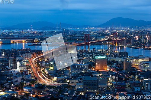 Image of Kitakyushu City at night