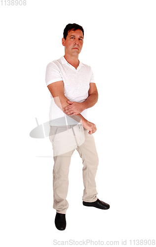 Image of Man standing relaxed in casual clothing