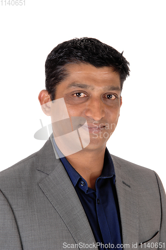 Image of A close up image of a east Indian businessman