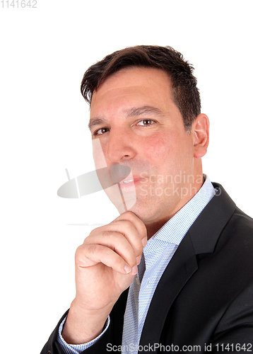 Image of Portrait of smiling handsome man