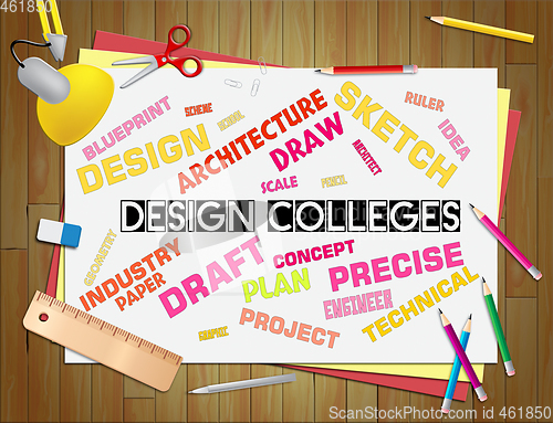 Image of Design Colleges Represents Polytechnics Creativity And Visualiza