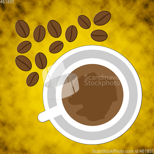 Image of Coffee Beans Represents Cafe Drink And Caffeine