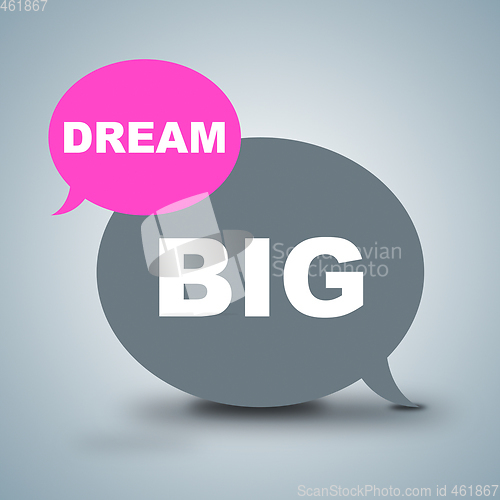 Image of Dream Big Shows Dreamer Vision And Aspiration