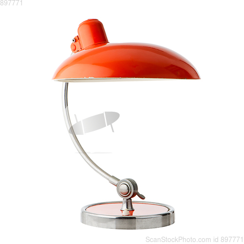 Image of Retro orange table lamp