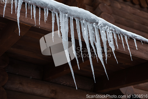 Image of Closeup photo of the Icicles hang