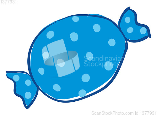 Image of Image of aquamarine candy, vector or color illustration.