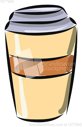Image of Instant coffee, vector or color illustration.
