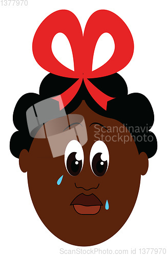 Image of Image of cry - crying boy, vector or color illustration.
