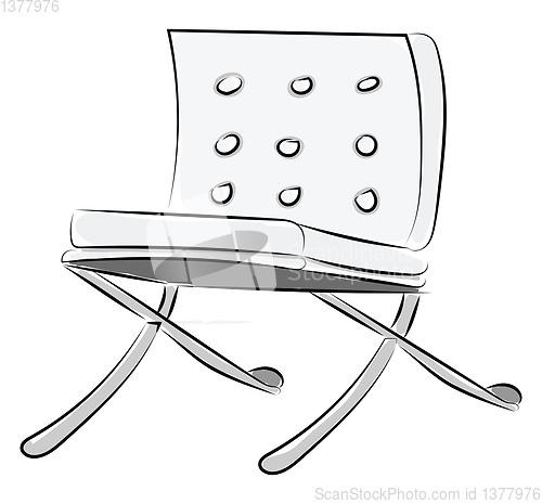 Image of Image of chair, vector or color illustration.