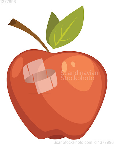 Image of Image of apple, vector or color illustration.
