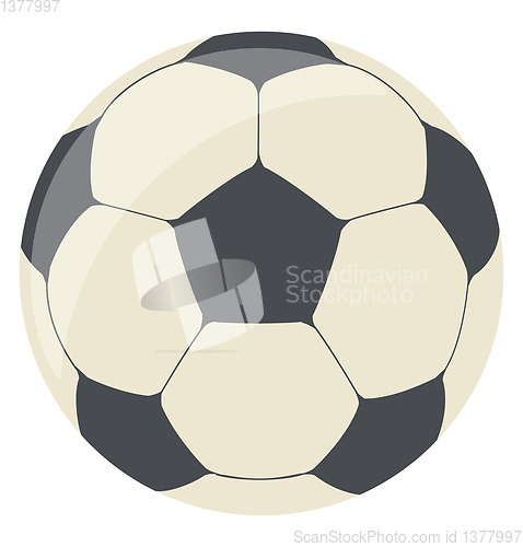Image of Football ball, vector or color illustration.