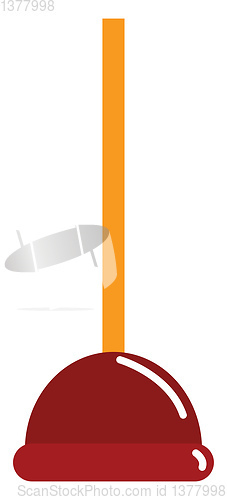 Image of Plunger, vector or color illustration.