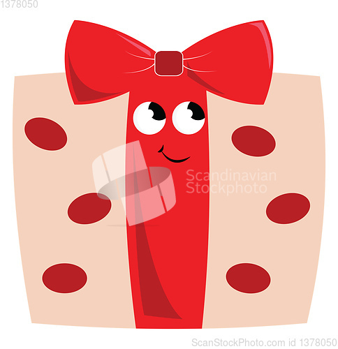 Image of Present box, vector or color illustration.